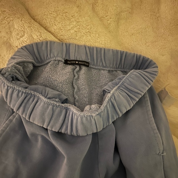 Brandy Melville Blue Cuffed Sweatpants - Picture 2 of 4
